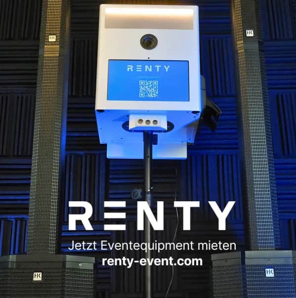 Kleine Fotobox mieten für private Feiern oder Events mit wenig Platz: Renty hat kompakte Photobooth-Lösungen mit großer Wirkung.