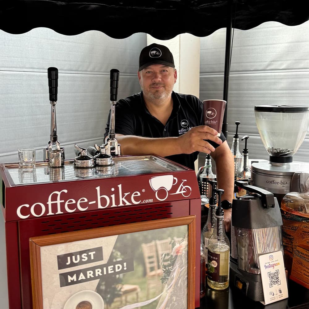 Coffee-Bike Steiermark liefert als mobiler Barista flexibles Kaffee-Catering für Events und Hochzeiten.