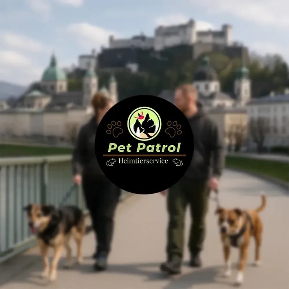 Pet Patrol bietet in Salzburg individuelle Haustierbetreuung in gewohnter Umgebung, inklusive Fütterung, Spaziergängen und medizinischer Versorgung.
